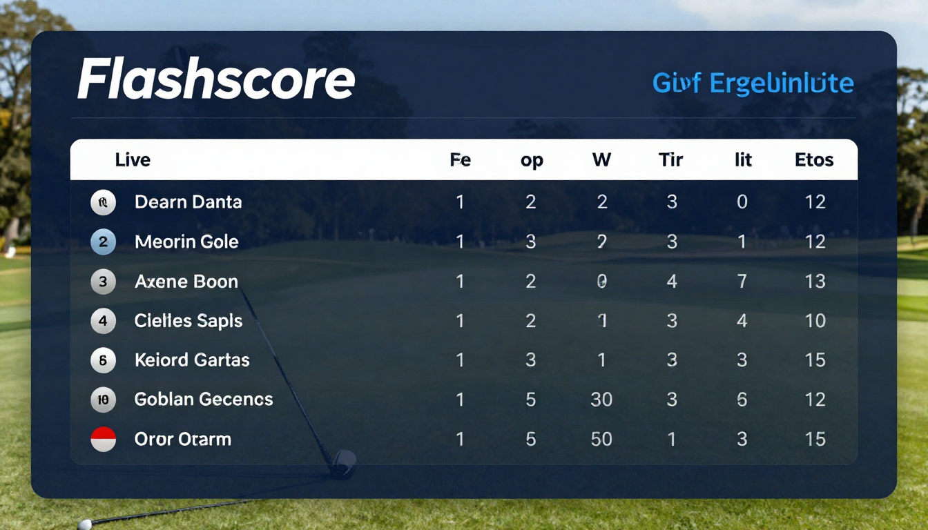flashscore golf
